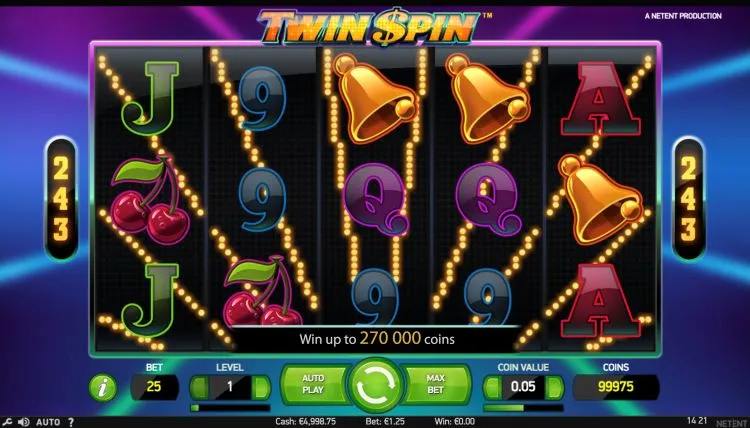 Twin Spin gokkast met 243 manieren om te winnen
