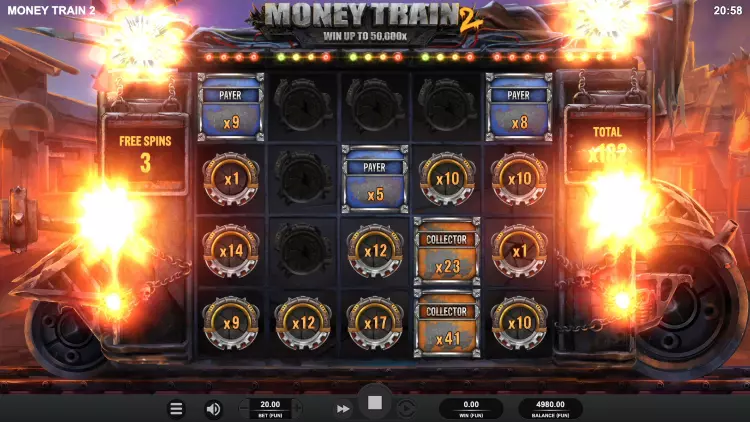 Money Train 2 free spins bonus spelen