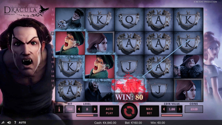 Horror slot Dracula van Netent