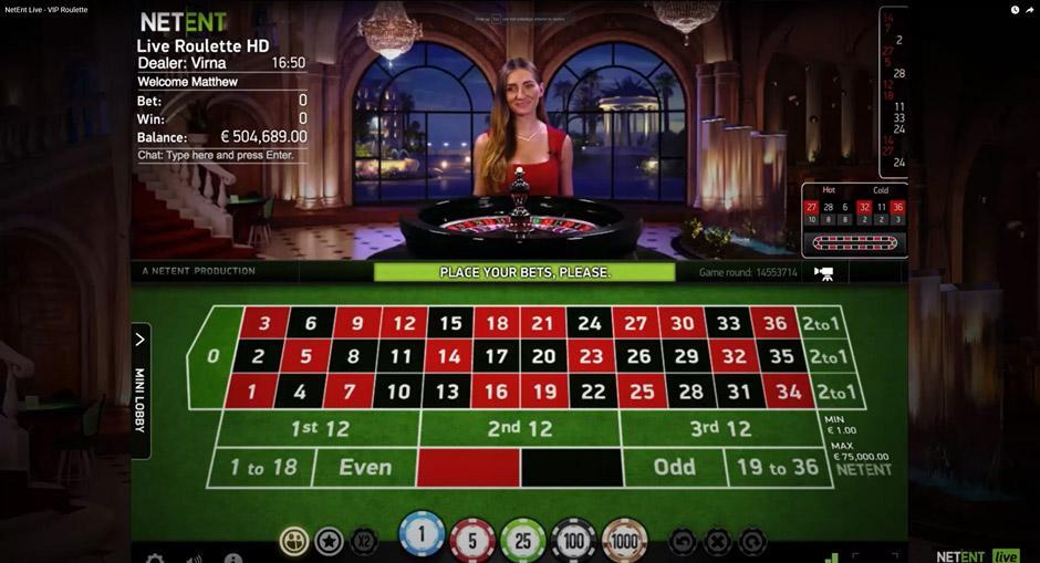 live roulette video