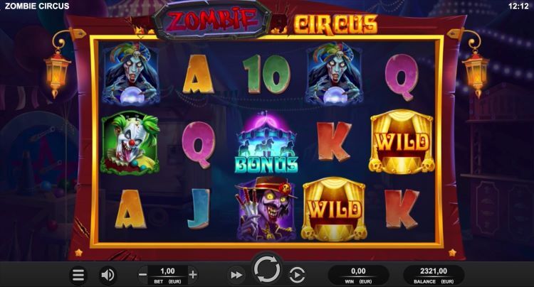 Zombie Circus casino spel van Relax Gaming