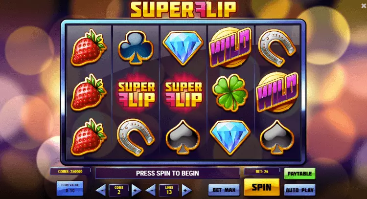 Eenvoudige slot Super Flip free spins bonus