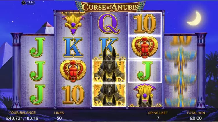 Curse of Anubis free spins bonus spelen