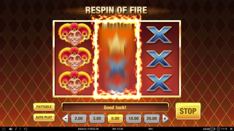 Flaming re-spins Fire Joker spelen