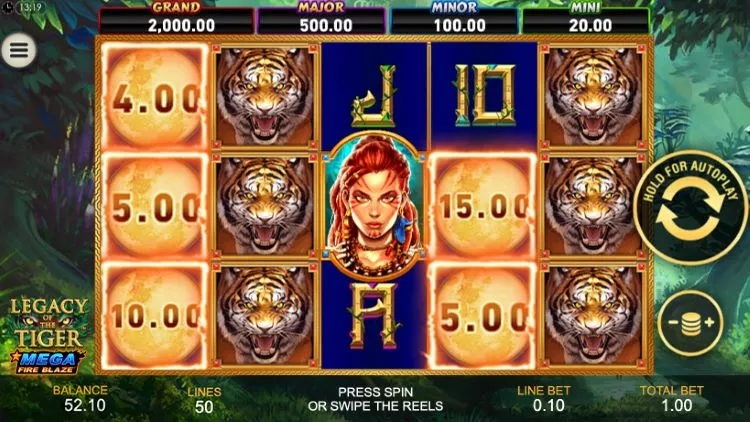 Legacy of the Tiger video slot met jackpot game