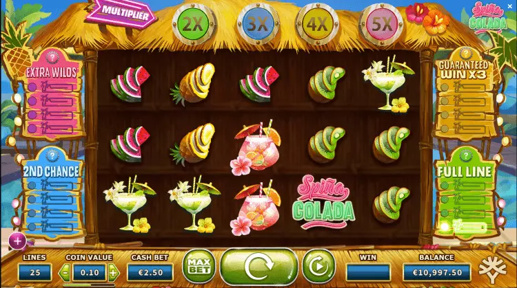 Zomerse video slot Spiña Colada van Yggdrasil