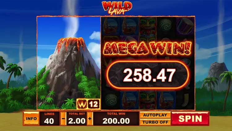 Playtech gokkast Wild Lava big win