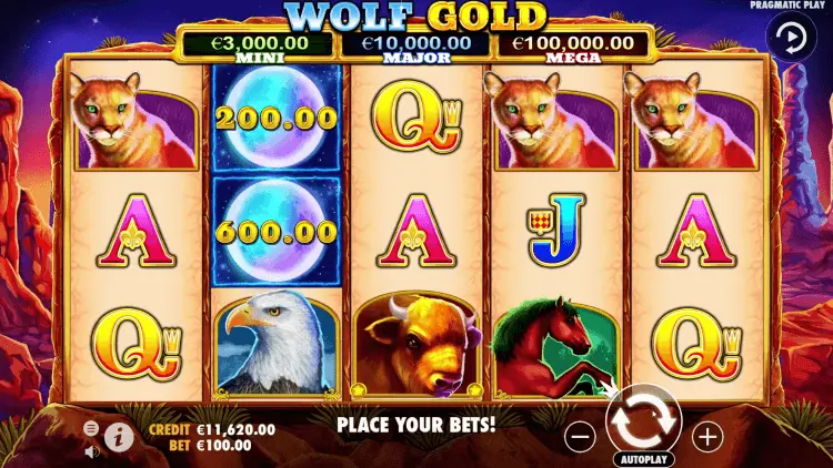 Speel de populaire video slot Wolf Gold