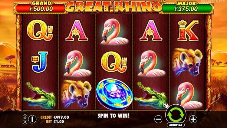 Great Rhino casino game