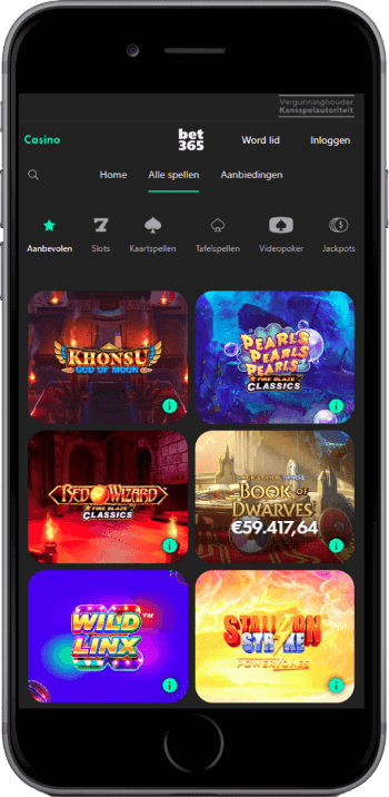 Mobile first casino Bet365