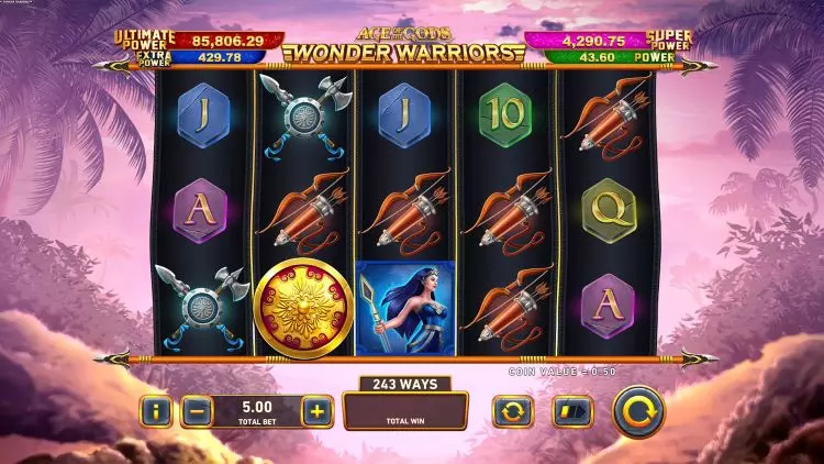 Jackpot slot Age Of The Gods Wonder Warriors