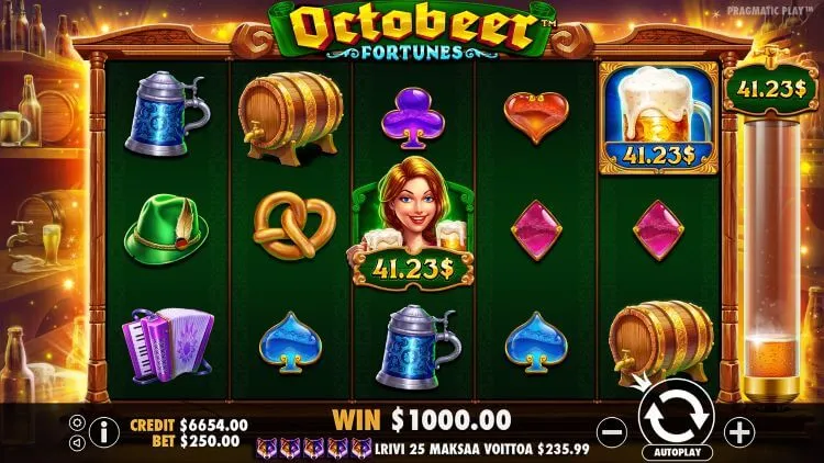 Play Octobeer Fortunes for free at Top-Casino