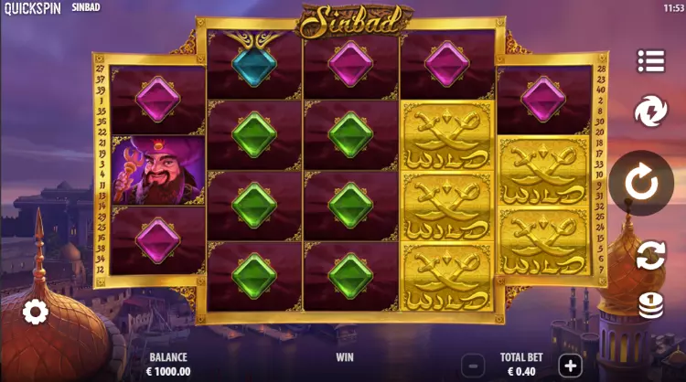 Makkelijker casino bonus vrijspelen met Sinbad gokkast