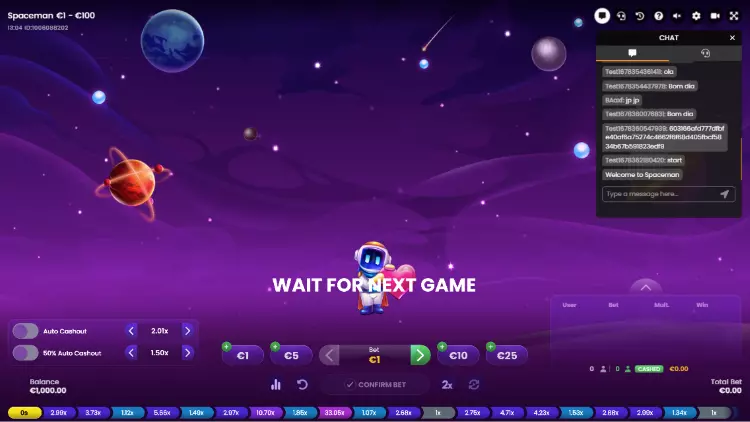 Spaceman casino spelletje met ruimte thema