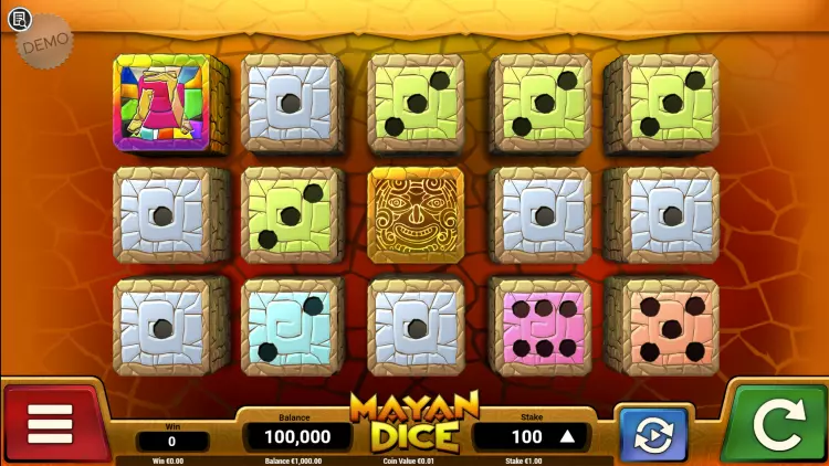 Basisspel van Mayan Dice