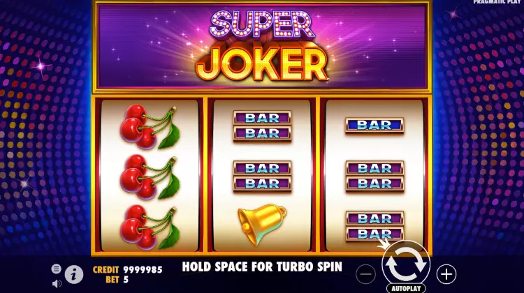 Super Joker fruitmachine met Double Multiplier Wheel