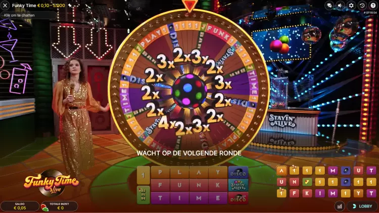 Funky Time casino spelshow met 4 bonussen