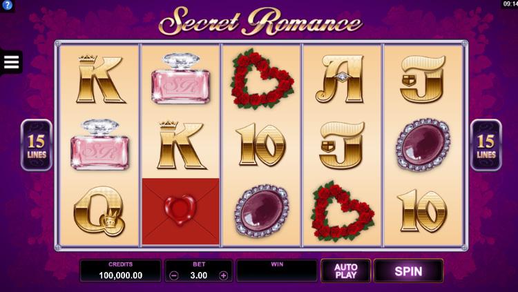 Video slot Secret Romance Microgaming