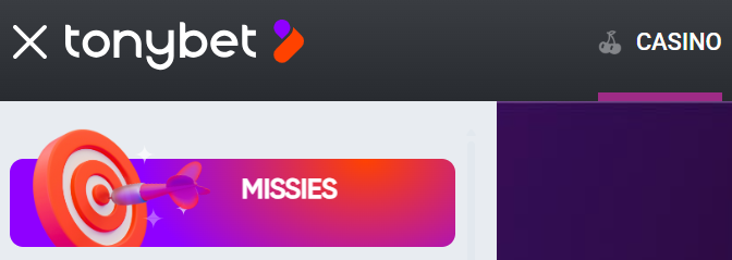 tonybet bonus bij missie