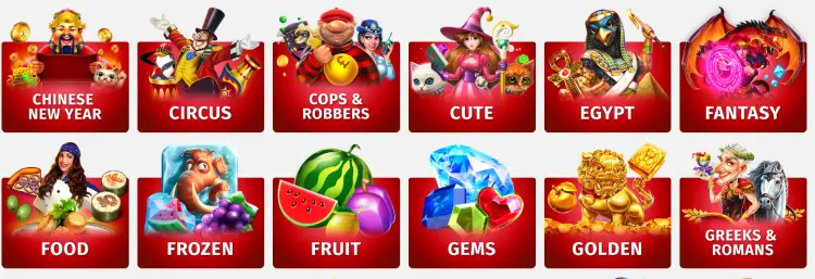 thema's videoslots