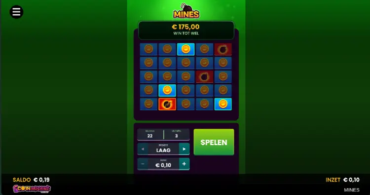 Mines game play Coin Machine Gaming
