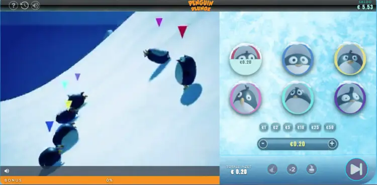 Penguin Plunge clicker game