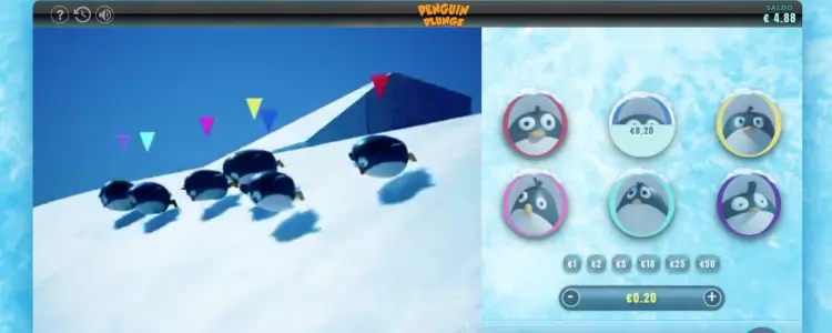 Spelverloop van Penguin Plunge