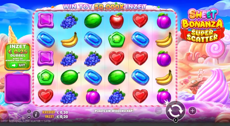 Sweet Bonanza Super Scatter videoslot