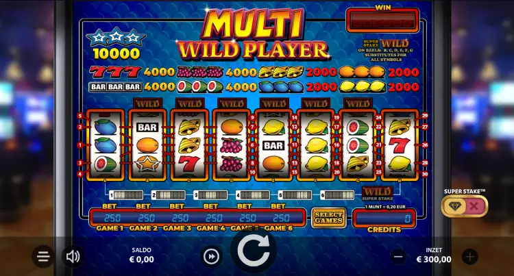 Multi Wild Player videoslot