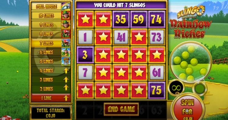 Slingo Rainbow Riches