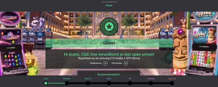 Loyaliteitsprogramma OneCasino