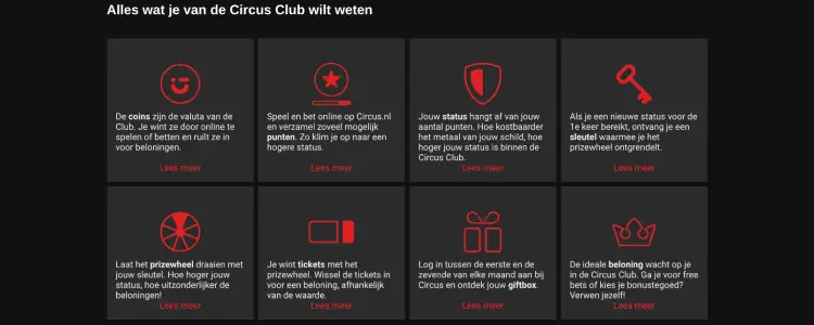 Circus Club uitleg