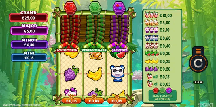 Wacky Panda Power Combo gokkast