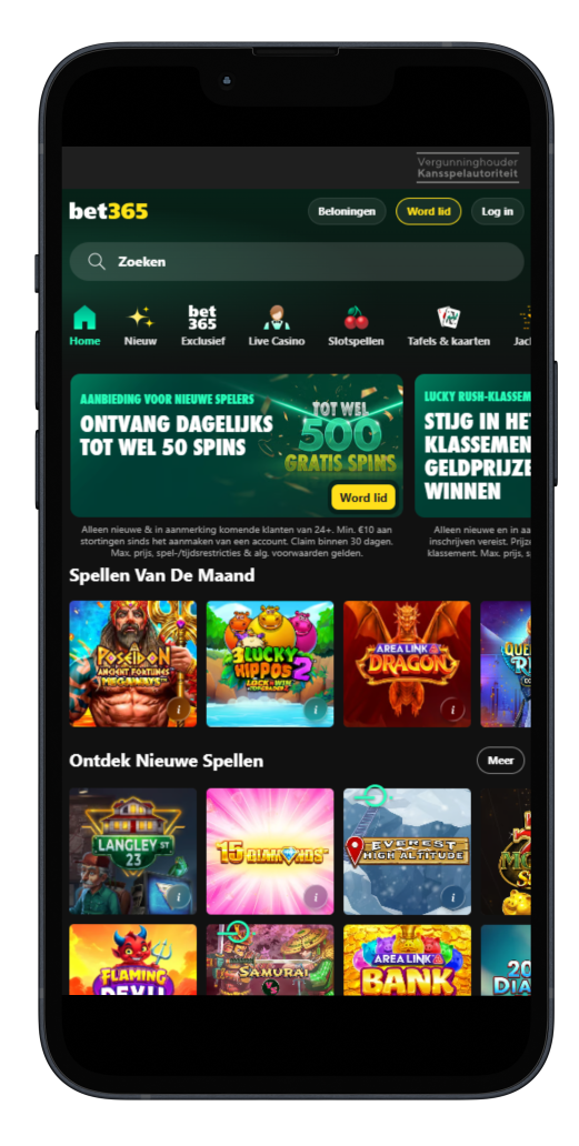 Mobile first casino Bet365