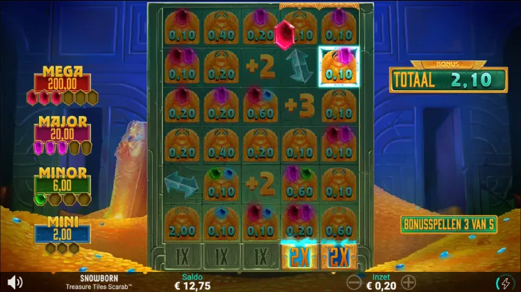 Treasure Tiles Scarab bonusronde