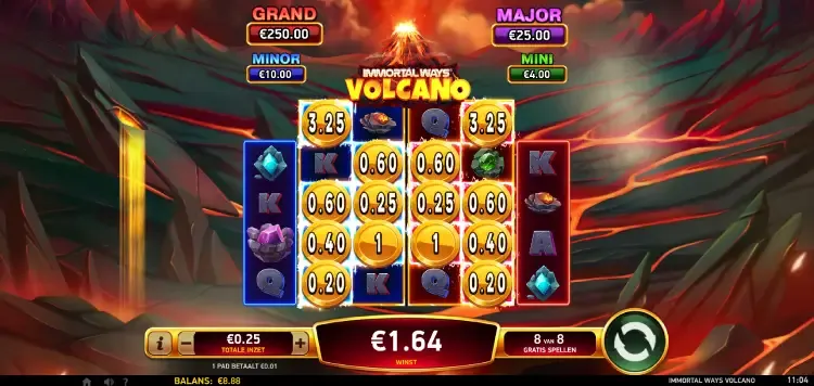 Free spins ronde Immortal Ways Volcano