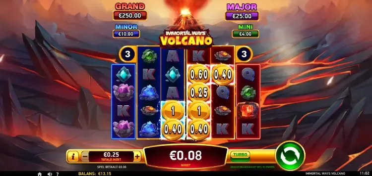 Basisspel Immortal Ways Volcano