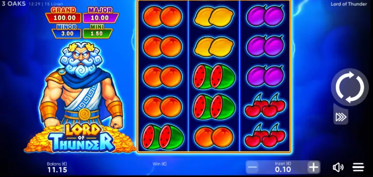 Basisspel Lord of Thunder