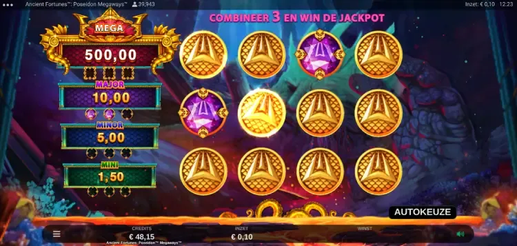 Ancient Fortunes: Poseidon Megaways jackpot feature