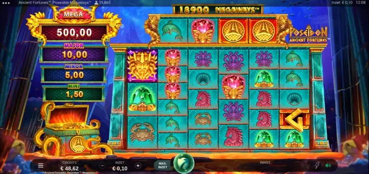 Ancient Fortunes: Poseidon Megaways videoslot