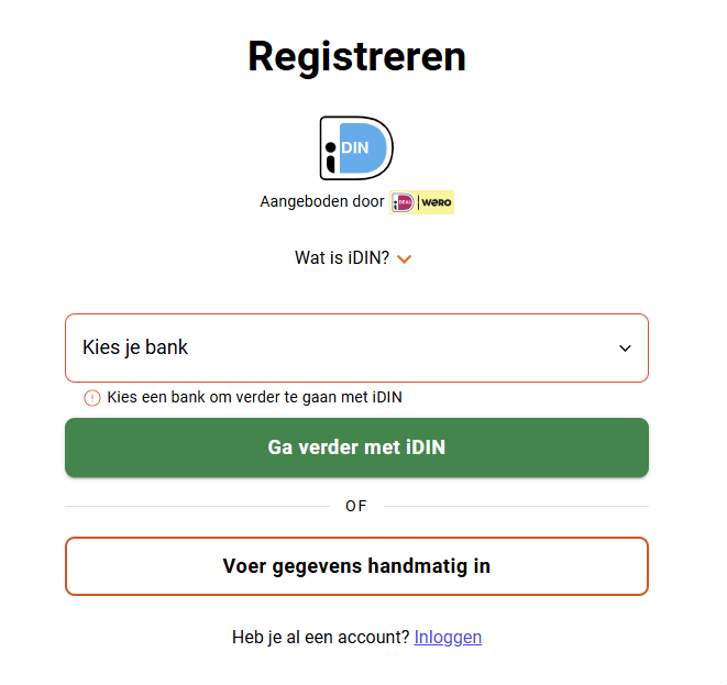 idin bij online casino's