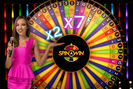 Speel de casinogame Spin a Win live van Playtech