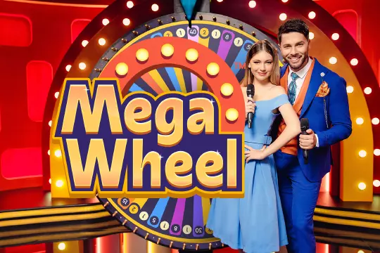 Mega Wheel Live spelshow met multipliers tot x500