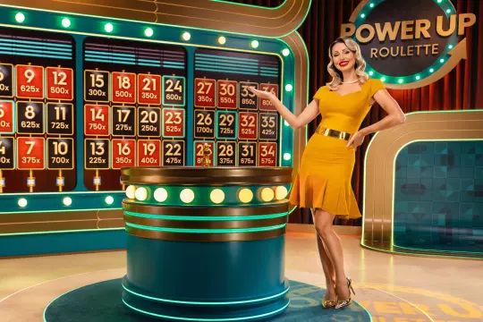 PowerUp Roulette live casino spelletje