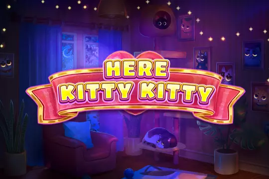 Here Kitty Kitty gokkast met katten thema